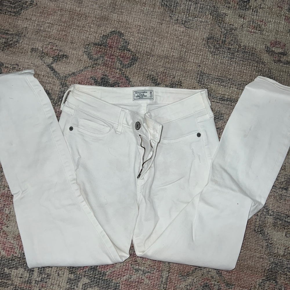 Abercrombie low rise skinny jeans